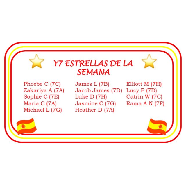 MflRbhs's tweet photo. ¡Las estrellas de la semana! ⭐️ https://t.co/P1etA2Jtq6