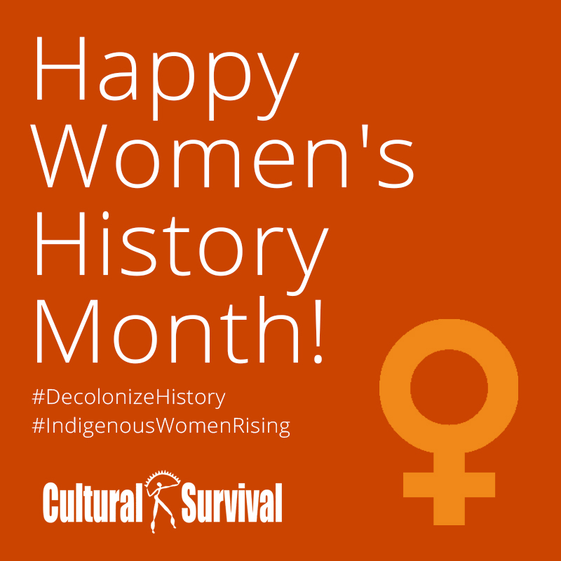 Happy Women's History Month! Elevate and amplify #Indigenouswomen's voices! #DecolonizeHistory #HerStory #IndigenousWomenRising #WomensHistory #WomensHistoryMonth