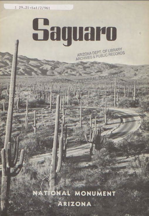 StateLibAZ's tweet photo. On March 1, 1933, President Herbert Hoover signed a proclamation establishing Saguaro National Monument in Tucson, AZ. Congress later elevated the status to @SaguaroNPS in 1994.
Enjoy these vintage tourist guides: https://t.co/tj24Rmhl7y
#ArizonaFederalDocuments https://t.co/Qg3SbmcFg5