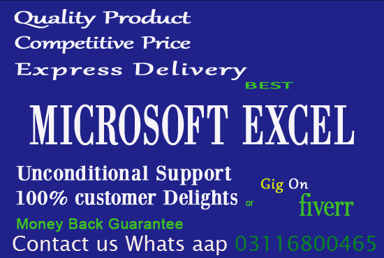 excel_work's tweet image. I am Kashif Mehmood. I am expert in MS Office if you or any one people get services Please contact us my Whatsaap No # 0311-6800465
Thank you