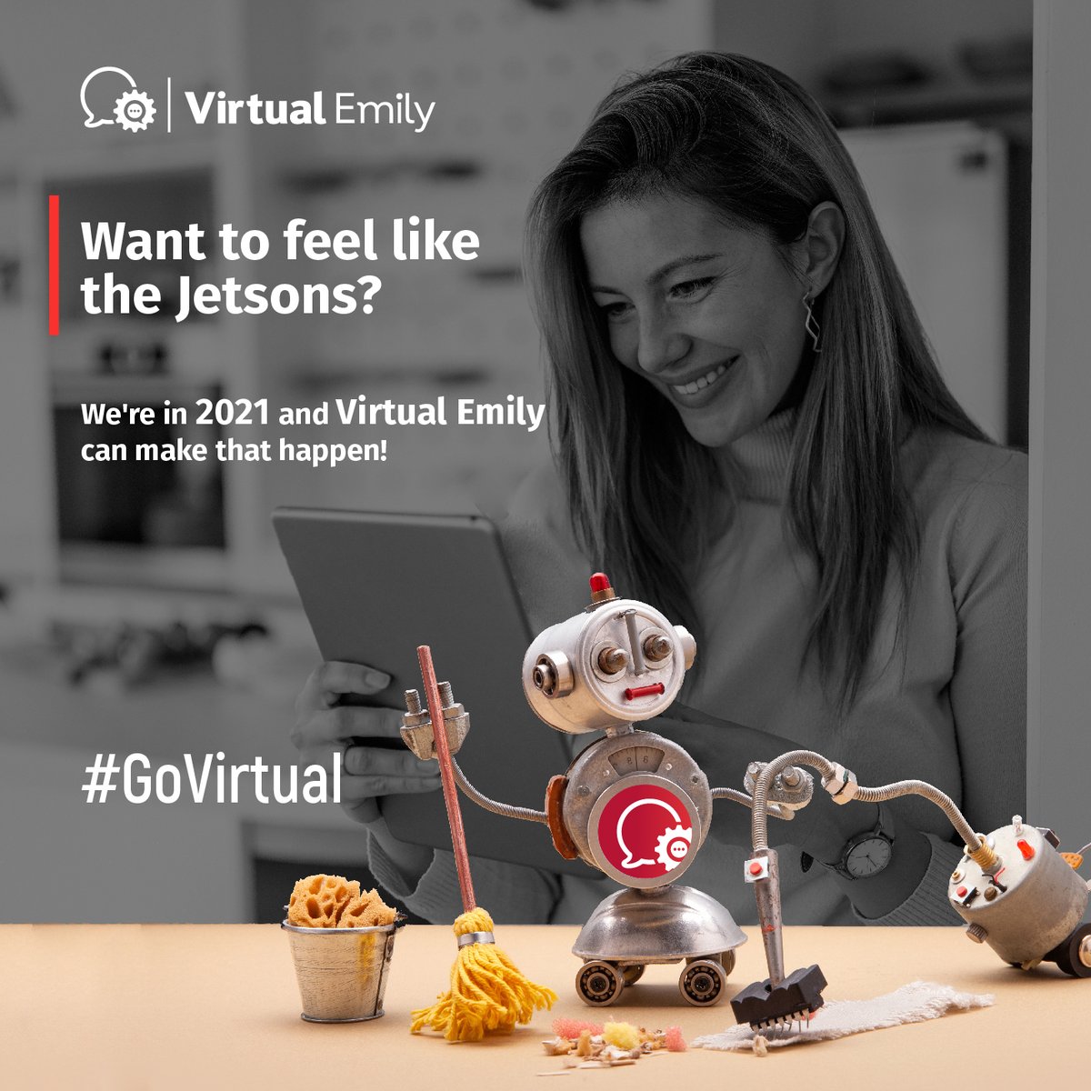 VirtualEmily's tweet photo. We're not robots, but we do work like them! Visit us at https://t.co/bW1fpsM3Gd and get your Admin, Marketing, Sales, Data, or Customer Service Emily!

If you're not sure which one suits your company best, we'll calculate it for you at https://t.co/fcVvXU5MsN https://t.co/Ce59BBslbA