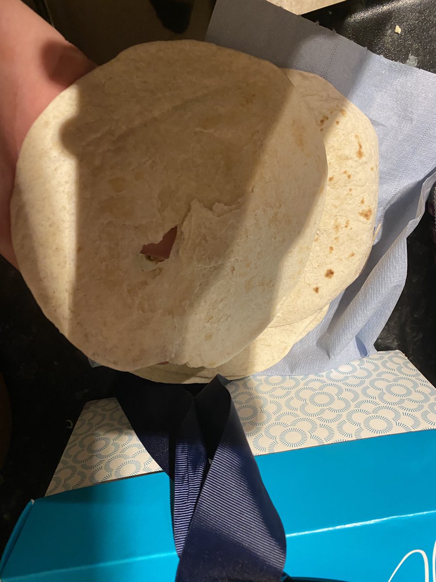 RyRyTS's tweet photo. @wahaca this is the second time I’ve bought one of your kits. And the second time the wraps have completely fallen apart before I’ve even warmed them because they’re completely stuck together! https://t.co/STcNqQM8U0