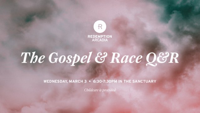 RedemptionARC's tweet photo. Join us as we host a question and response time with our Elders and Pastors following the Inside Redemption Live: The Gospel &amp; Race event at Redemption Gilbert. Bring your thoughtful questions and concerns based on the forum discussion and the forthcoming PDF, releasing soon. https://t.co/Uw65OQp7Th