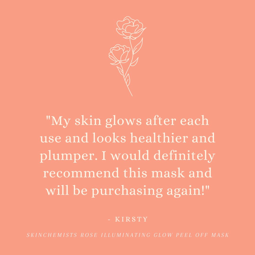 skinChemists's tweet photo. Thanks for your review Kirsty! Who else has tried our product of the month? Leave a comment with your thoughts below.

https://t.co/ri4TdfGMfX

#peeloffmask #glowup #skinchemists #roseilluminating #skincare #facemask #review https://t.co/T3QaNtYuJG