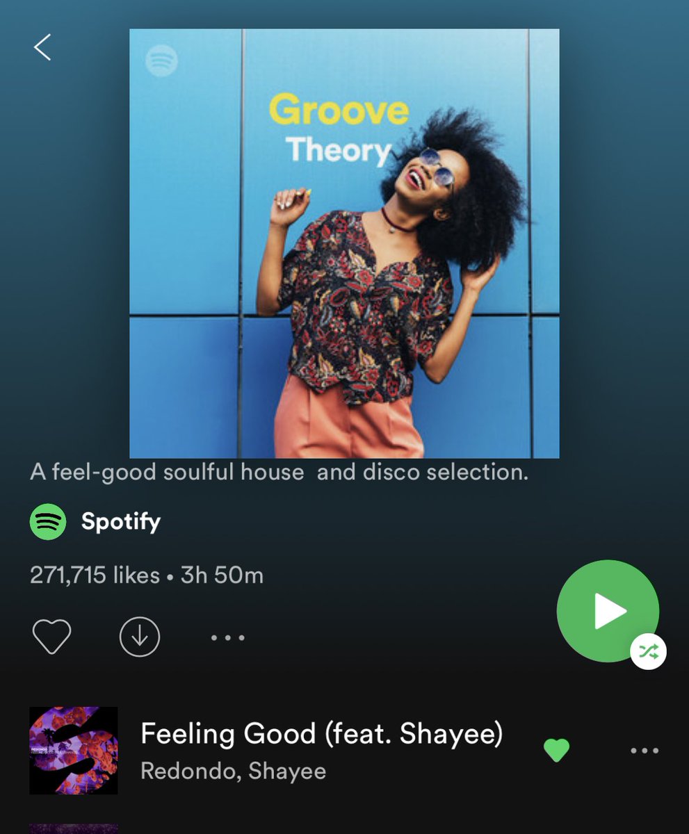 Thanks Spotify for putting the Redondo “Feeling Good” song that I feature on number 1 on your Groove Theory playlist. Nearly 200k listens. Link is below ❤️💋

spinninrecords.com/releases/feeli…

#spotify #music #housenation #housemusic #raver #housemusiclovers #housemusicfamily