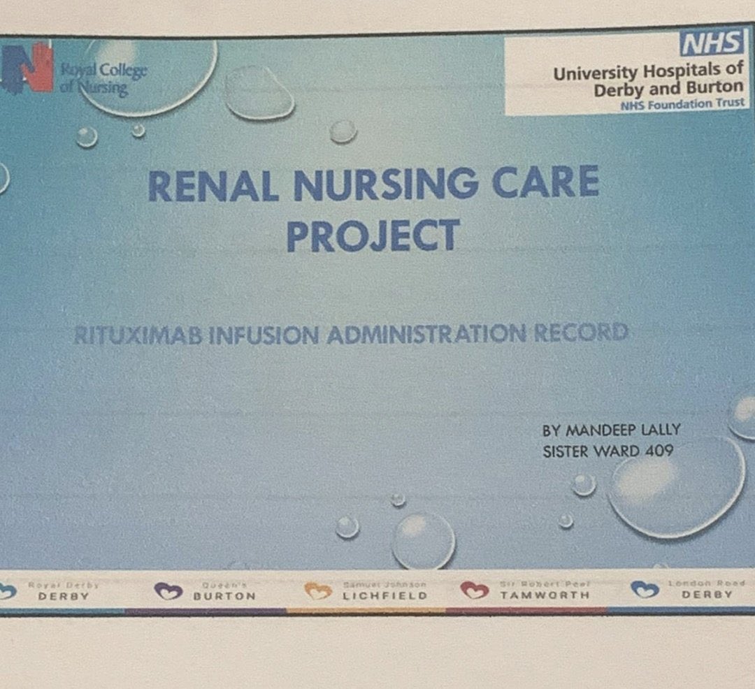 KomalCh71717826's tweet photo. @Mandeep_Lally developed a nursing checklist for Rituximab infusion given to Renal patients https://t.co/xbNWGu96PN