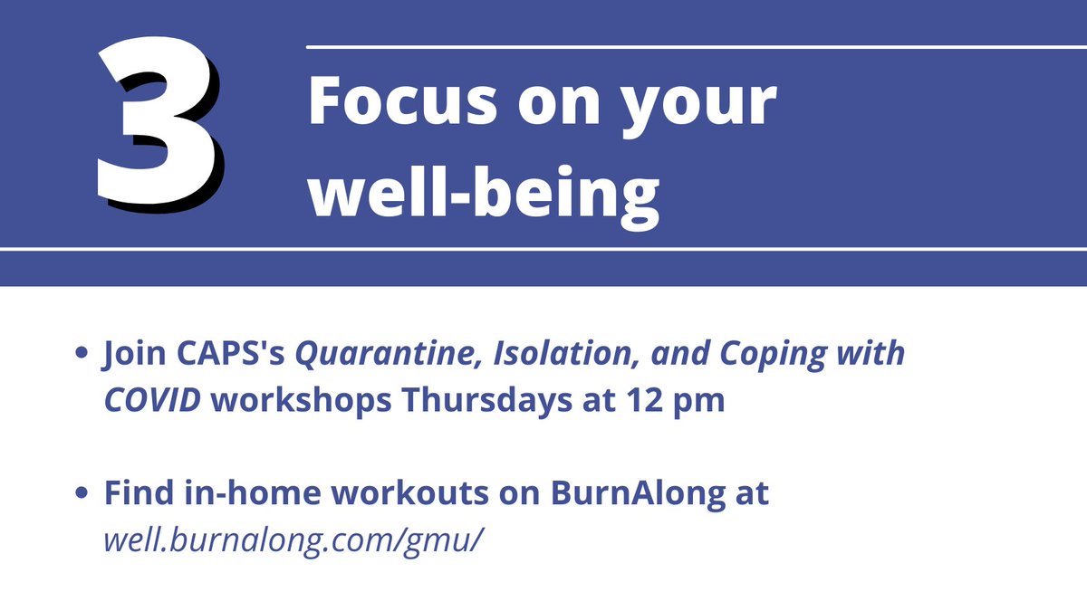 Not sure how to spend your time during quarantine or isolation? Here are a few ideas to consider.

#safereturn2mason