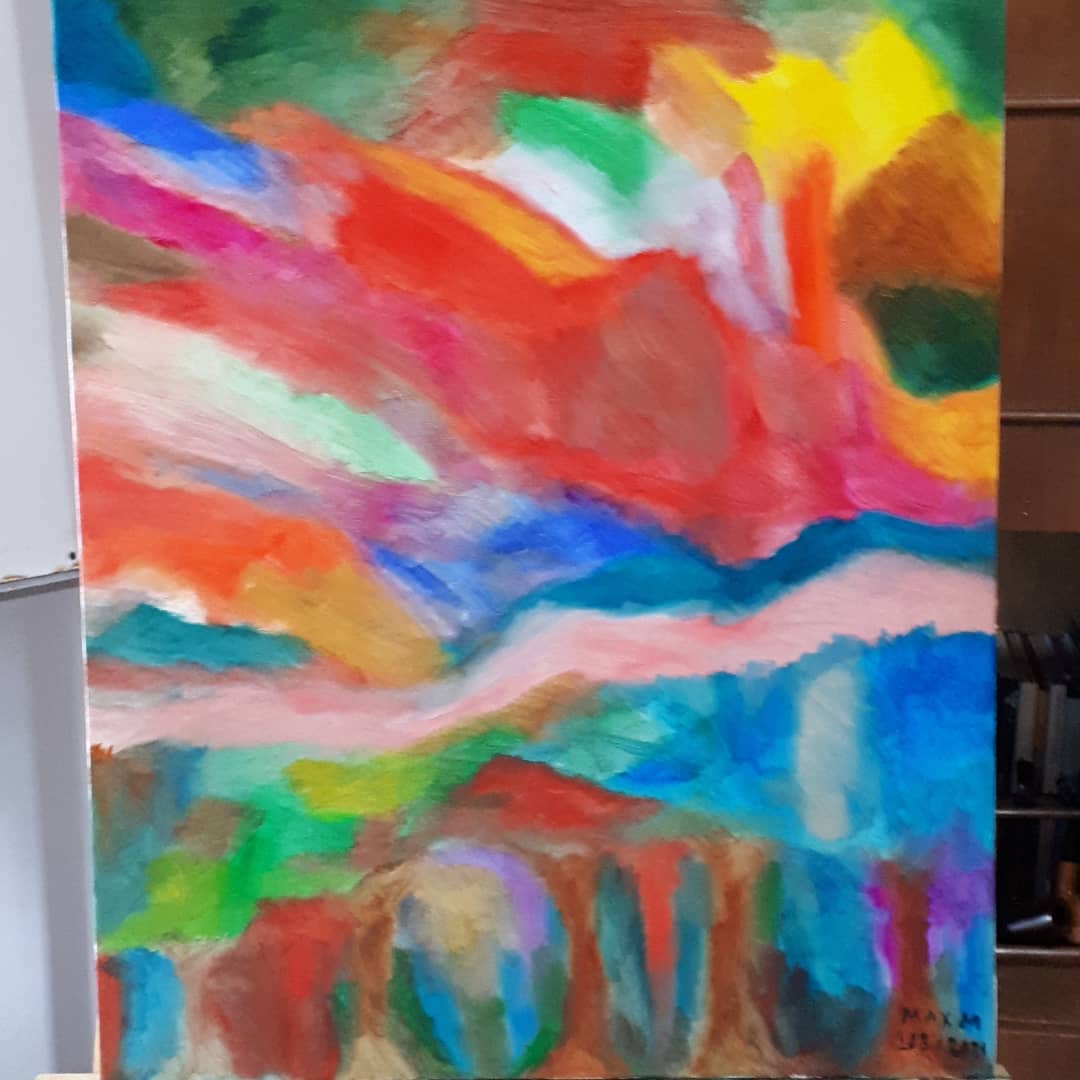 MaxMendelMM's tweet photo. #abstractart #Abstract #Colors #oilpainting #painting #pintura #abstrata Uma pintura abstrata que pintei hoje https://t.co/SYmgOxdNJO