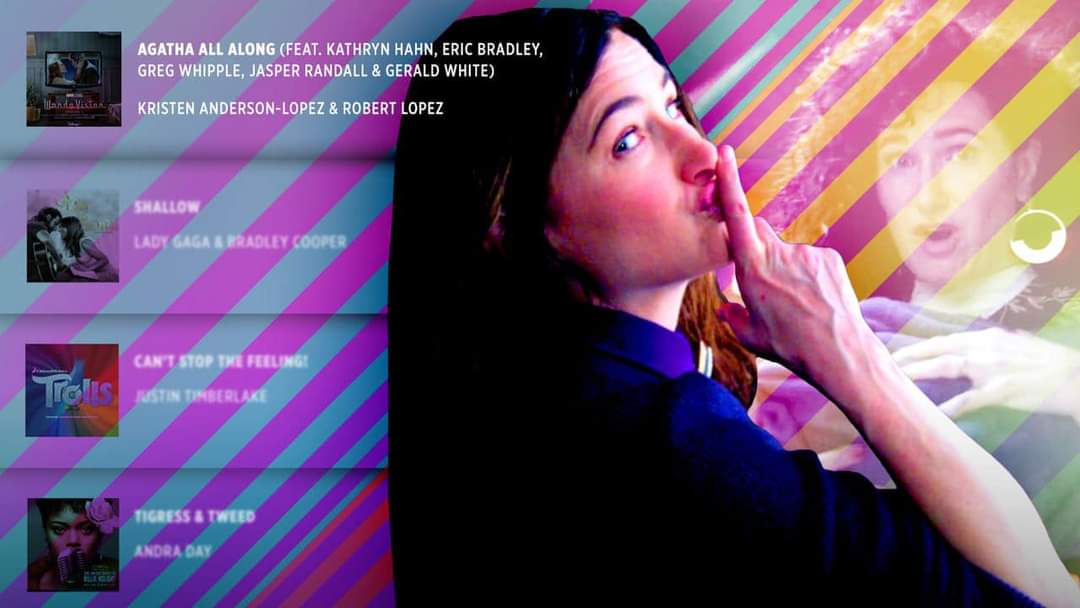 Teo_1588's tweet photo. Quando si dice diventare un tormentone.
Dopo l'uscita del settimo episodio il brano "Agatha All Along" che ci ha presentato il personaggio di #AgathaHarkness è balzato il testa alla classifica di #iTunes 
#AgnesTheNeighbor #AgathaAllAlong #WandaVison #Marvel #DisneyPlus https://t.co/WyPXMJsxOr