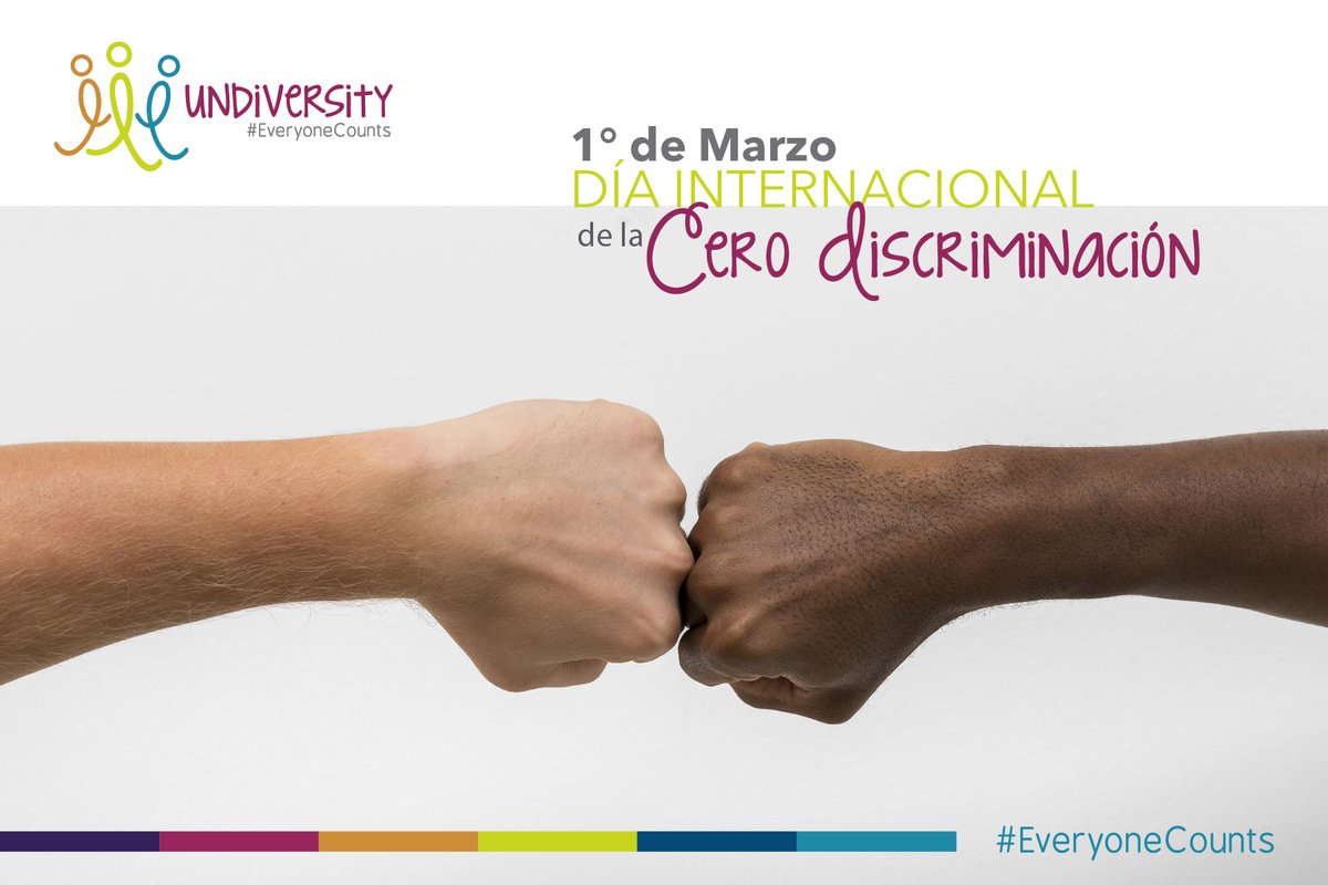 RedUndiversity's tweet photo. Juntos celebremos el derecho de vivir una vida plena con dignidad y cero discriminación. #1marzo #CeroDiscriminación #EveryoneCounts https://t.co/ZZK09w7agY