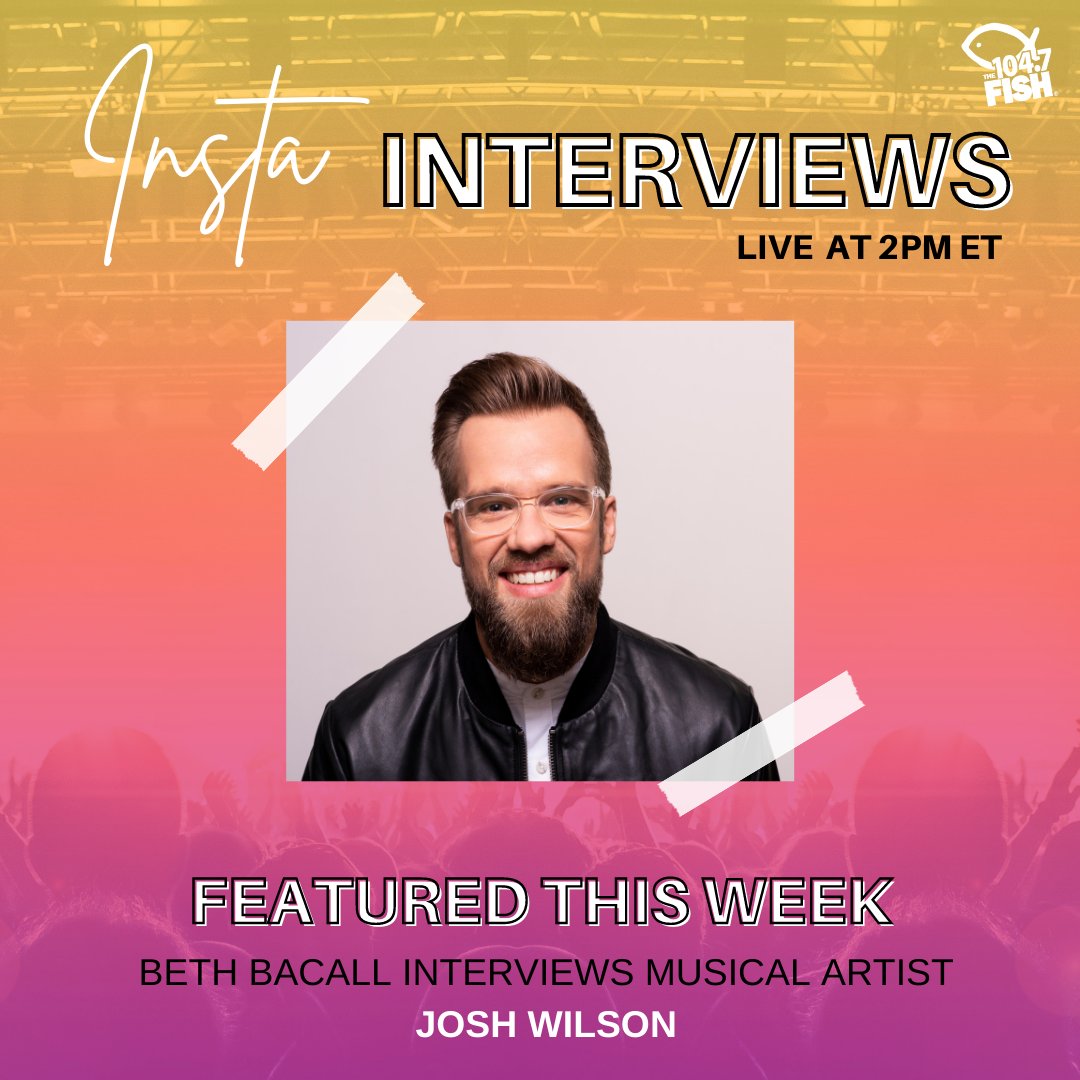 1047TheFish's tweet photo. We're kicking off March with another #InstaInterview! @joshwilson joins Beth Bacall at 2pm on Instagram LIVE to discuss his brand new single "Undeniable" and more. https://t.co/ERm4kDgm1R