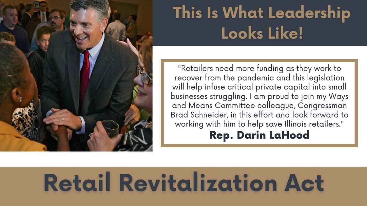 TalbotCenter's tweet photo. Thanks @RepLaHood &amp; @RepSchneider
#ThisIsWhatLeadershipLooksLike - Bipartisan legislation to help struggling #smallbusinessowners #GetItDone #RetailRevitalization https://t.co/B3IU0nTzaL