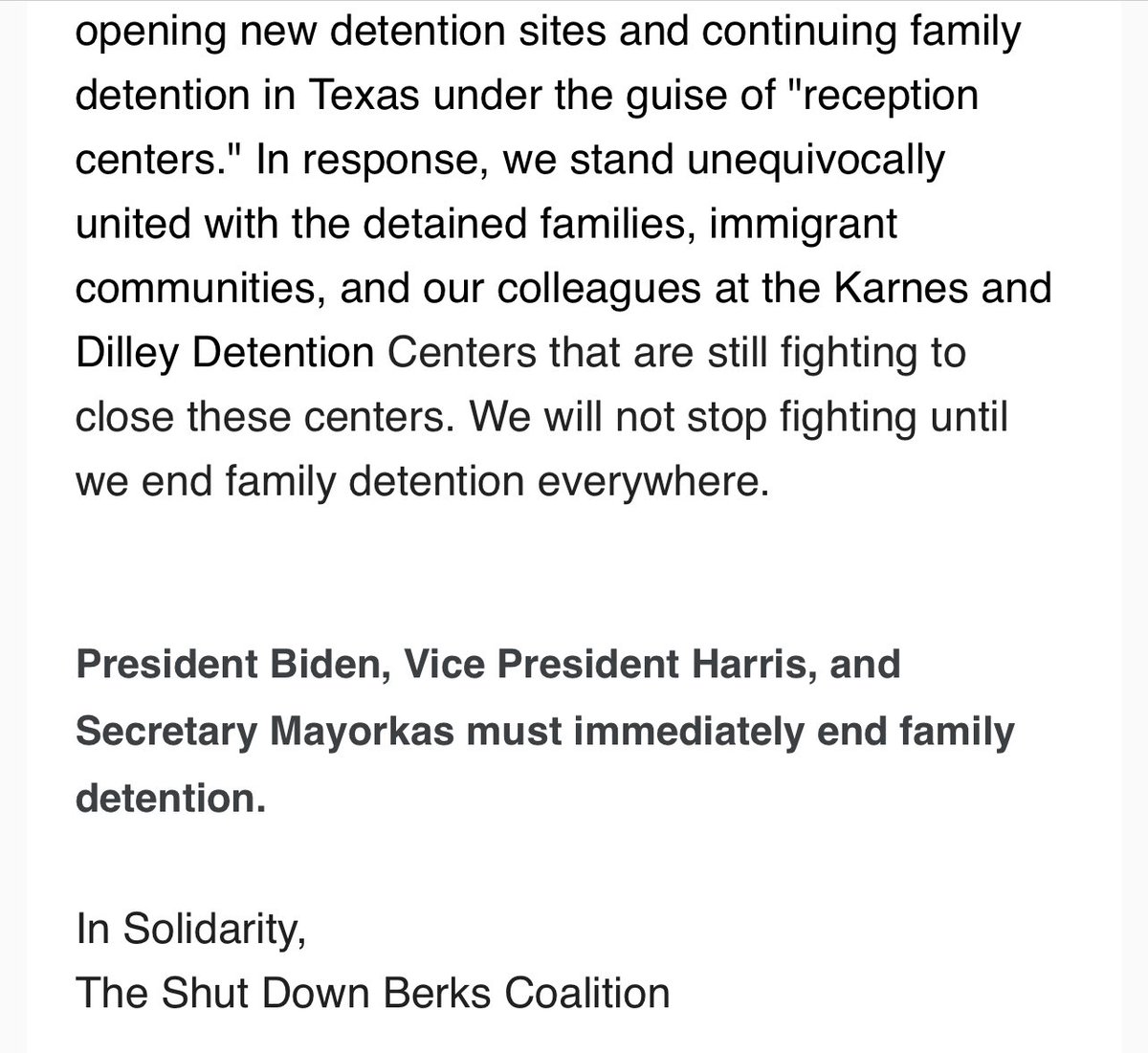Families are free, but the fight continues. #EndFamilyDetention mailchi.mp/33ce7b4b61ea/f…