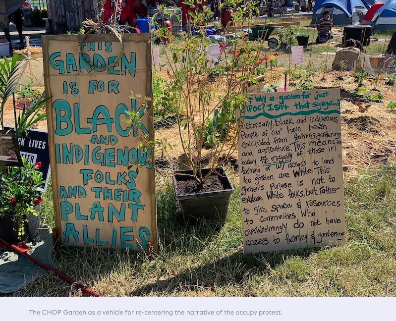 Open_Space's tweet photo. "One of the most powerful aspects of the garden was how it deepened the meanings of the protest movement."

"Participatory Urbanism" continues with Jeffrey Hou's dispatch on Seattle's CHOP garden:

https://t.co/nfWzSaqgQD https://t.co/jlIVI2lbbG