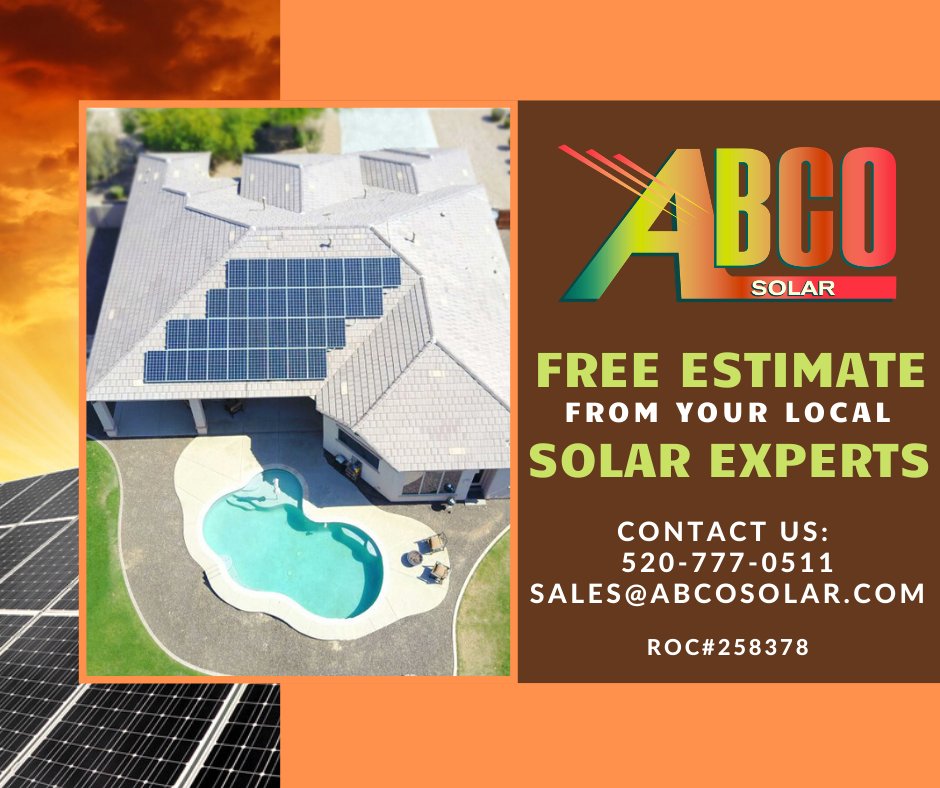 ABCOSolar's tweet photo. Own Your Own Power! Call or email for a free solar estimate from a locally owned company! 

#ABCOSolar #solar #solarenergy #solarpower #renewableenergy #OwnYourOwnPower #ABCO #solarpanels https://t.co/ouwVbEQ1we