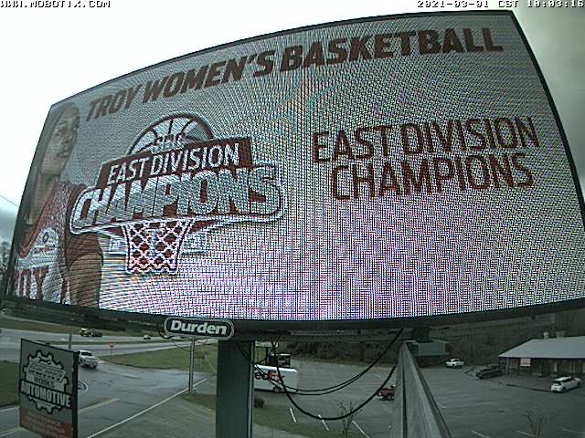 TroyAthletics's tweet photo. Look out for these billboards throughout the Wiregrass as we celebrate our incredible @TroyTrojansWBB team who went 15-2 in conference during the regular season! Thanks to the famous makers at @DurdenOutdoor for helping highlight this great accomplishment! #OneTROY https://t.co/9zyOgvmmPC
