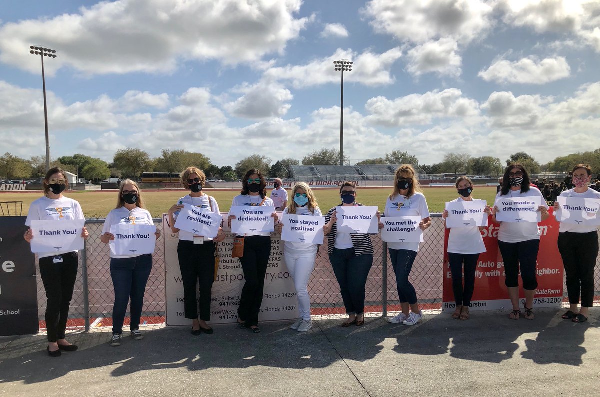 Manateeschools's tweet photo. TODAY is the day to celebrate our CHAMPIONS OF EDUCATION for the School District of Manatee County. 

From principals to custodians, teachers to painters, food service workers to paraprofessionals, bus drivers to carpenters... #WeManateeChampions https://t.co/saJEXotOfQ