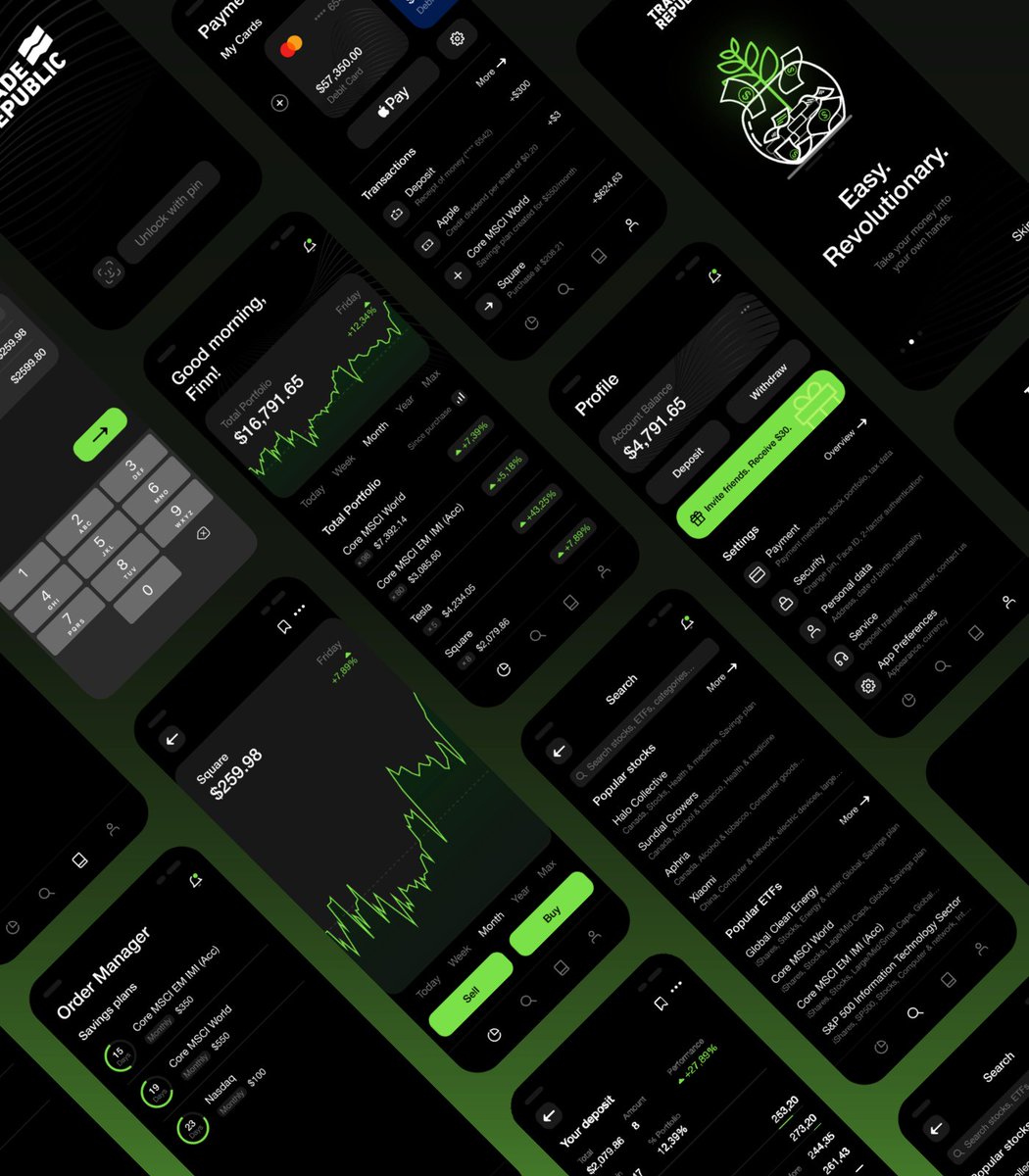 finnmrtn's tweet photo. My @TradeRepublicDE UI Concept is now public on Behance!

Project: https://t.co/RbA6ZJE7jl

Make sure to check out the full project. https://t.co/GX4V15FWlD