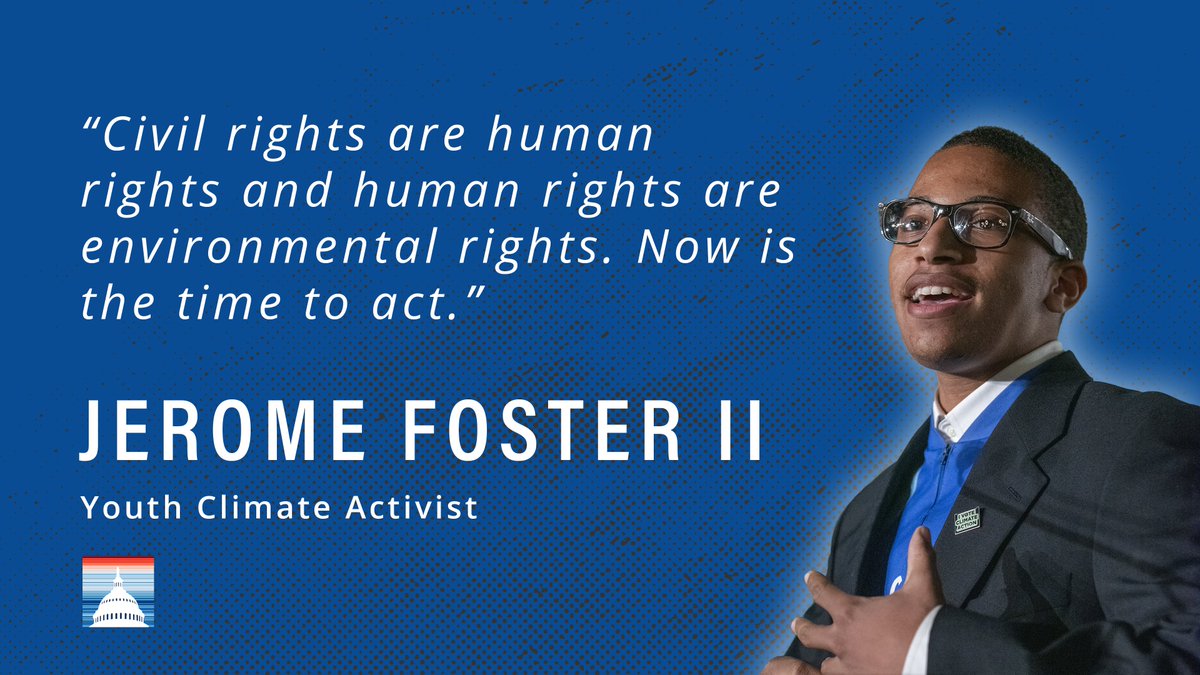 As a high school student and an intern for the late Rep. John Lewis, @JeromeFosterII became a powerful leader in D.C.'s youth climate movement. He founded @OneMillionOfUs_ to get young people involved in the political process. Thank you, Jerome! 👇 nrdc.org/stories/hes-le…