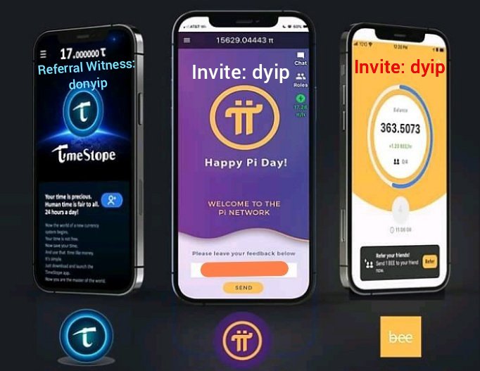TimeStope_USA's tweet photo. @EagleNetworkApp Pi Network is the best of the breed. A must have. A must mine! But if you've time, mine all 3 (Pi, Bee, &amp; Tau). All have the potential to achieve greatness!
https://t.co/7f9GC9XSVL Invite: dyip 
https://t.co/6ntFemezbG Invite: dyip
https://t.co/jxOVWIj7WE Referral Witness: donyip https://t.co/mQaYDKO64A