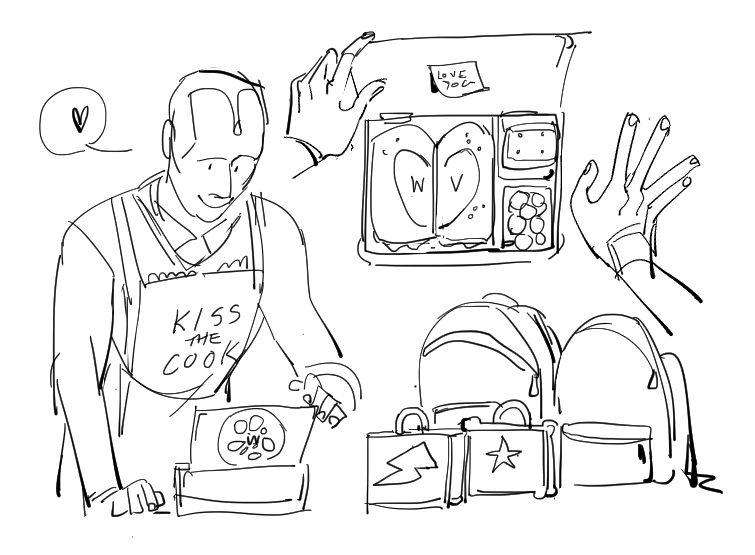 he makes the lunches