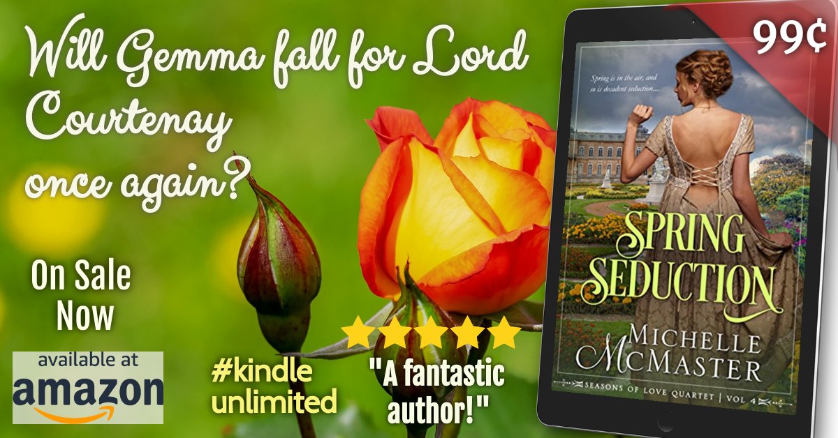 AuthorMichelle2's tweet photo. For Gemma and the viscount, Spring is a time of renewal, re-birth, and re-igniting passions.... Treat yourself to this amazing love story! ON SALE NOW for #99cents   #HistoricalRomance #KindleUnlimited #Readaregency https://t.co/bIuRXE3Df4 https://t.co/Mh34lhStG6