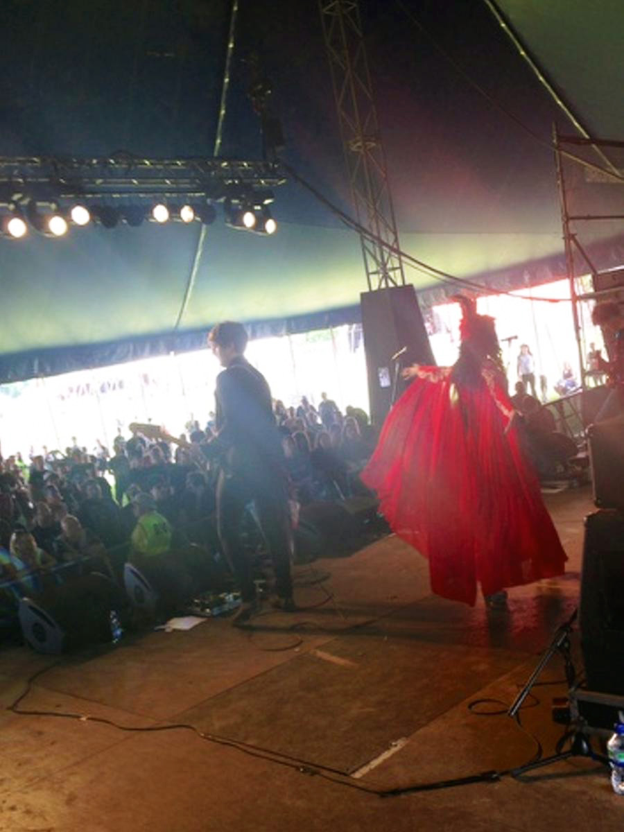 Goldrayband's tweet photo. @DownloadFest looks SO much better out front than it does out back! 💃 Sounds better too 😉

Here's a few snaps from back in 2017. Kenwyn's hair! 😱

Very sad to hear it won't be going ahead for a SECOND year, June is just too soon 💔 https://t.co/wC5KFSiCSA