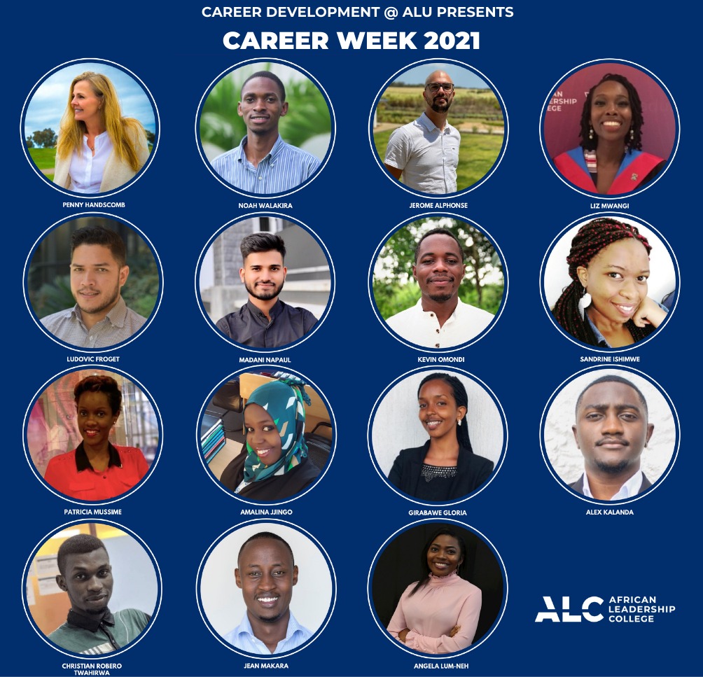 alueducation's tweet photo. It’s #CareerWeek! We are bringing to you valuable takeaways that will shape you up for success
Meet our guest speakers who will be sharing with us their experience & inspiration on how they are contributing to the creation & growth of the future wave of African Leaders #LifeAtALU https://t.co/bY0eUWWUCn