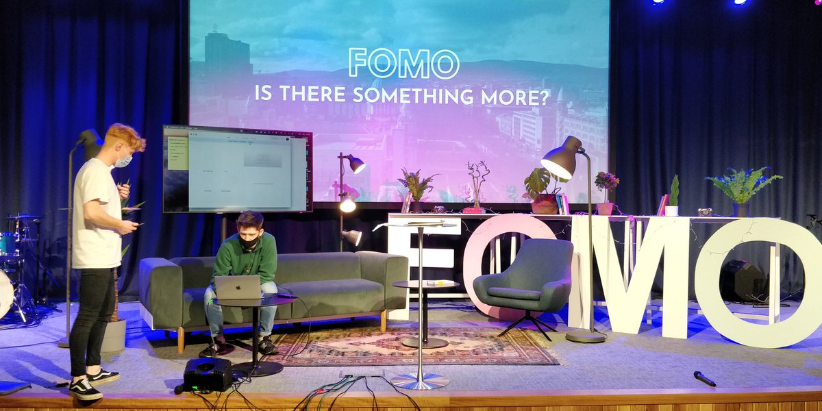 Getting set for first <a href="/QUBCU/">Queen's Christian Union</a> Events Week talk on livestream - Missing out on Freedom