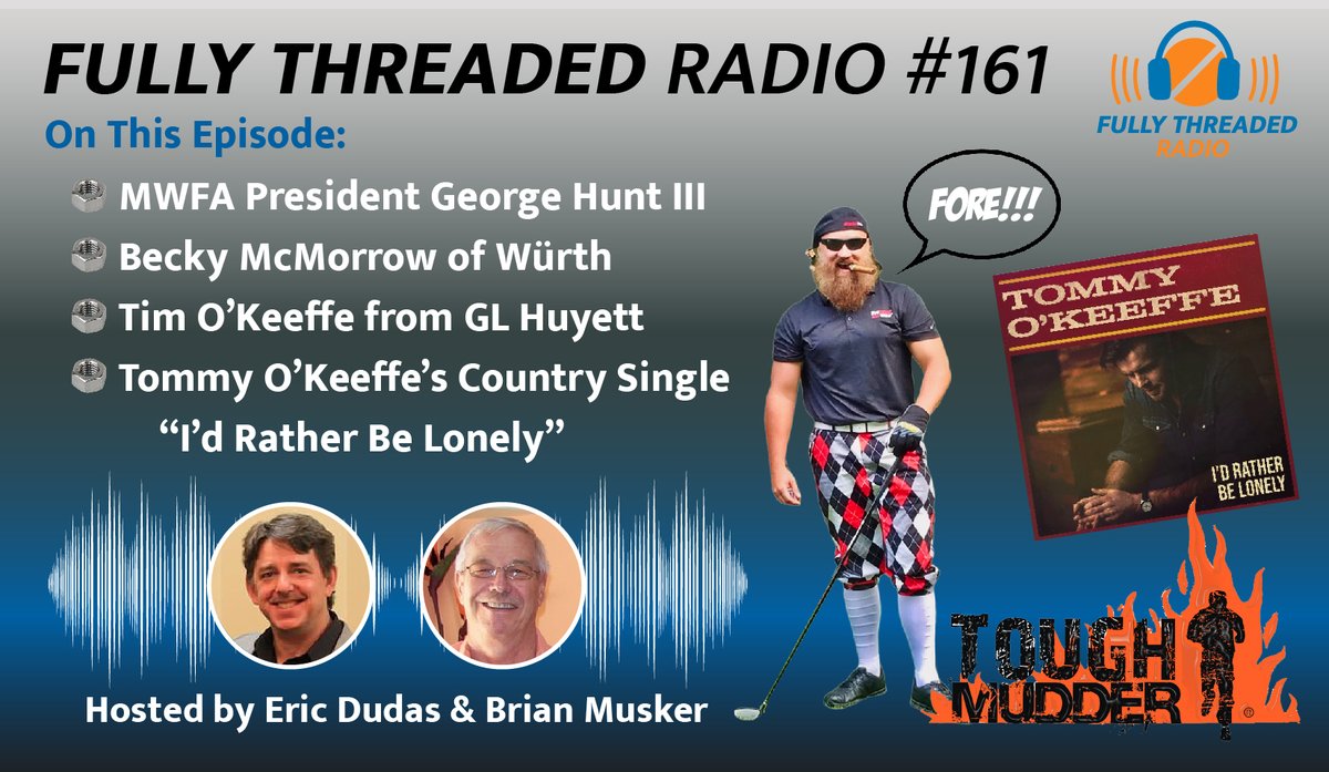 SourceFasteners's tweet image. #ICYMI Episode 161 of @FullyThreaded is LIVE! We're joined by @testedtriedtrue of @BrightonBest, Becky McMorrow of Würth Group, and Tim O'Keeffe of @GLHuyett debuts his son @tokeeffemusic's great new country single! ow.ly/tOCY50DN14R #fastenernews #fasteners #podcast