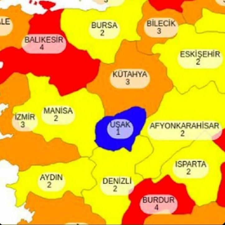 Ama biz dedik uşak tarhanası var korona bize dokanmaz diye 😂
#uşak