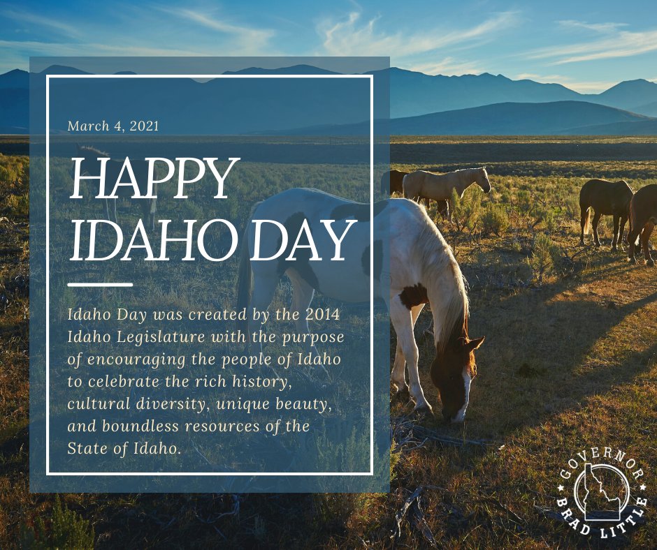 GovernorLittle's tweet photo. Happy Idaho Day! https://t.co/6nBSFnWjH9