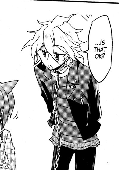 the way risuno draws komaeda is so cute 
