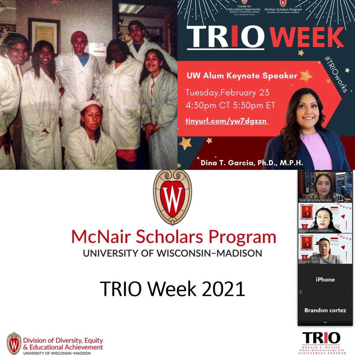 DraKalpulli's tweet photo. Thanks @uwmadisonmcnair for inviting me as the keynote for #trioweek.  #TRIO programs supported my 1st mentored #research experience in HS &amp; in undergraduate through the #McNairScholars program. I am now an #assistantprofessor that conducts #healthdisparities research #TRIOworks https://t.co/alJsRcJFEl