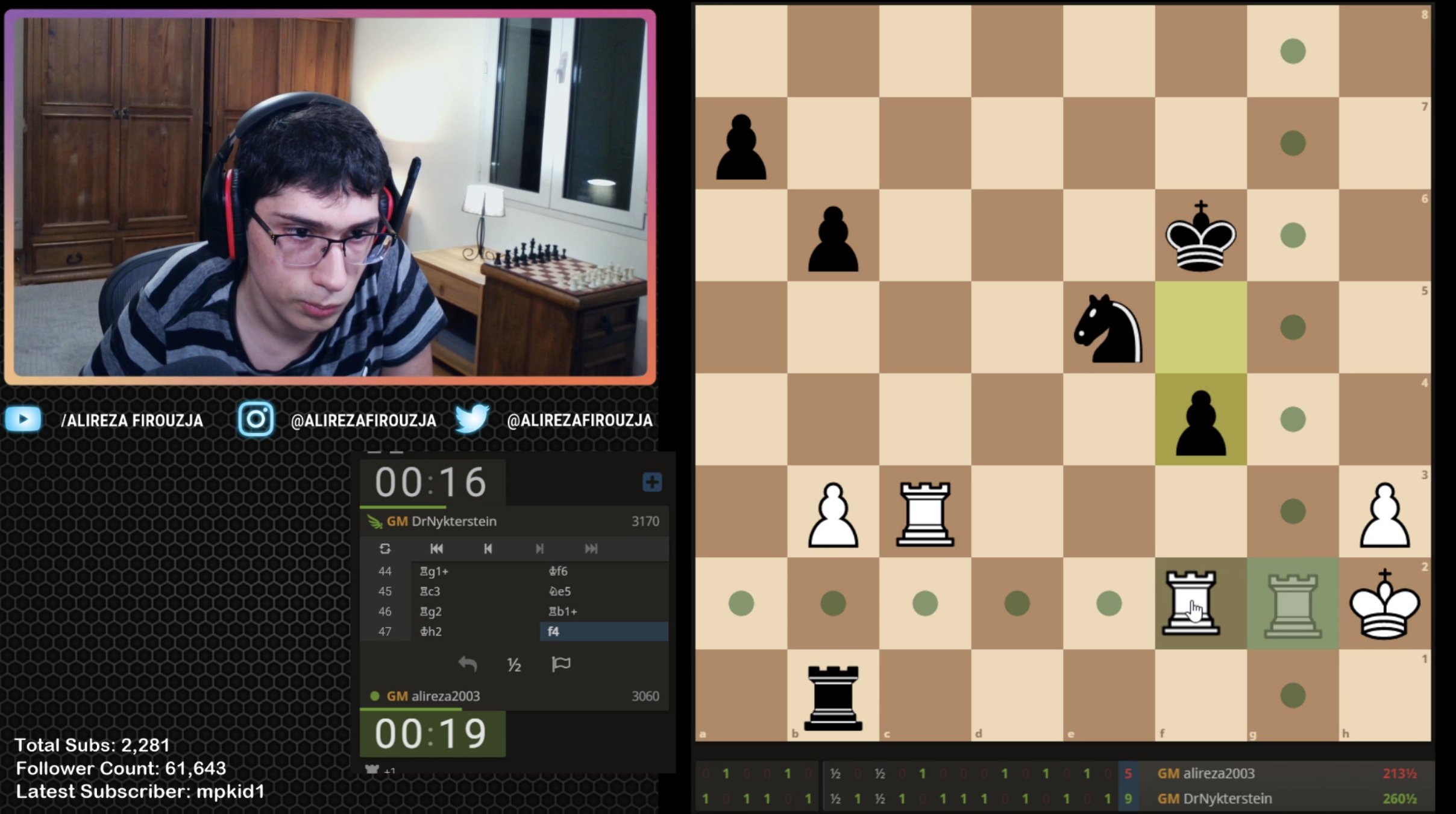 lichess.org on X: Right now, Magnus Carlsen is playing GM Alireza Firouzja  on Lichess, and Alireza is streaming ➡️    / X