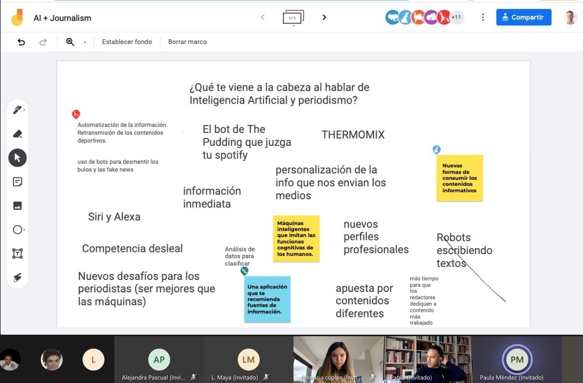 mpxa's tweet photo. Este lunes, @pcsanguinetti arrancó con sus clases de Inteligencia Artificial aplicada al periodismo. Bots, personalización de contenidos, la guerra contra las máquinas ... ¿Qué te viene a la cabeza al pensar sobre este tema? 🤗 https://t.co/HoaIwLEHfr
