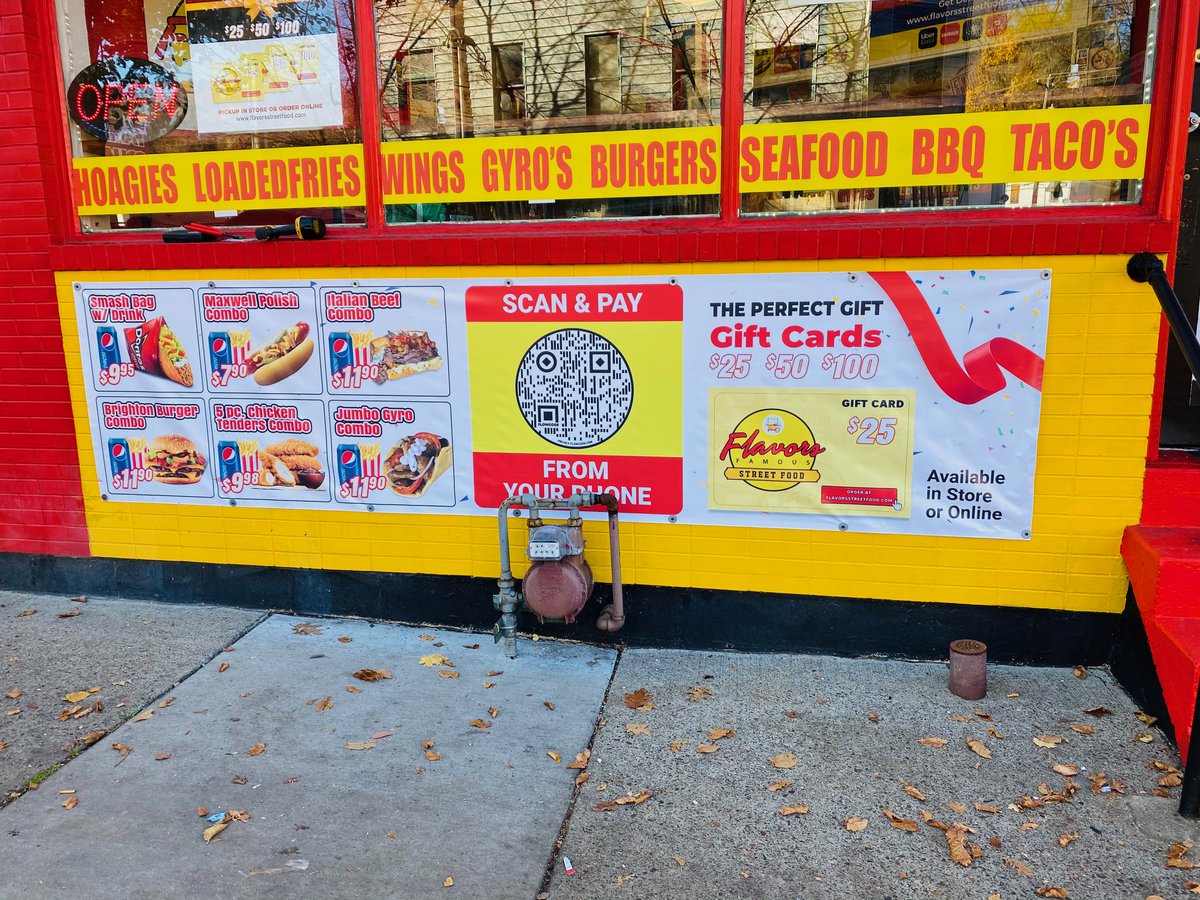 MrSign_PGH's tweet image. Banners are a useful tool for restaurants who may be constantly changing their menu or specials. 

#FlavorsStreetFood #Pittsburgh #Banner #RestaurantSign #MrSignhttps://mrsignpittsburgh.com/products.cfm?signtypeProd=ST1&amp;amp;pgtype=Banners%20%26%20Flags