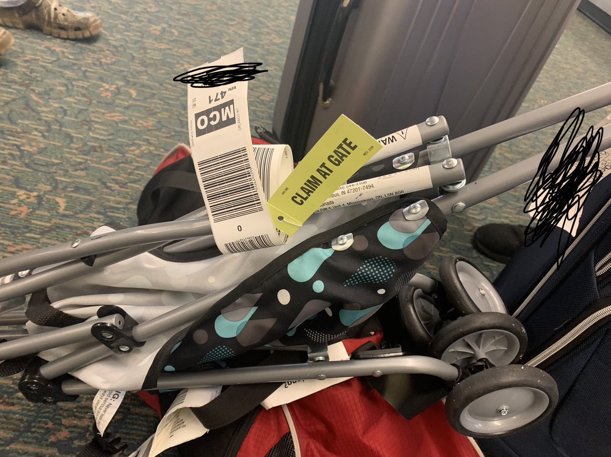 AmyIsTan's tweet photo. Way to drop the ball @SouthwestAir.  471 MEM to MCO we gate checked our stroller so we could carry our bags and not worry about carrying our toddler. Got to MCO &amp; stroller wasnt brought up. Captain went down to check it out and was told no items had a gate check tag... https://t.co/UwbEWHfOID