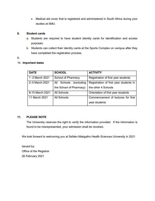 Sefako Makgatho Health Sciences University (SMU) tweet media