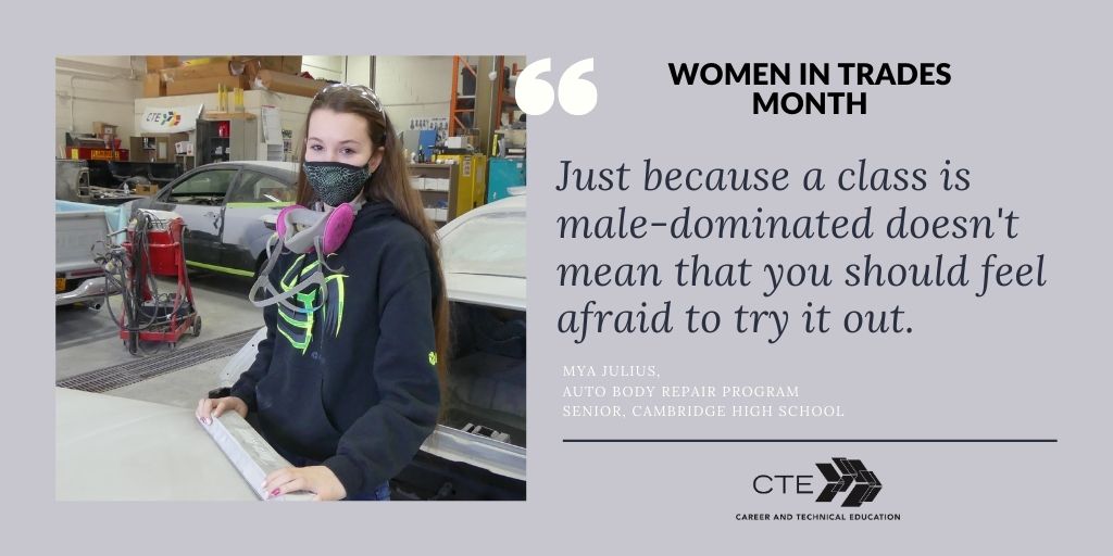 WSWHE BOCES (@wswheboces) on Twitter photo CTE is celebrating women in the skilled trades by highlighting some of our own students in the Trades. Meet Mya Julius, a senior at <a href="/CambridgeCSD/">Cambridge Central School</a> who is in the Auto Body Repair Program. careerandteched.org/apps/pages/ind…
#WomenInTrades #TradesWomen #SheBuiltThisCity #SeeHer #BOCESConnects CTE is celebrating women in the skilled trades by highlighting some of our own students in the Trades. Meet Mya Julius, a senior at <a href="/CambridgeCSD/">Cambridge Central School</a> who is in the Auto Body Repair Program. careerandteched.org/apps/pages/ind…
#WomenInTrades #TradesWomen #SheBuiltThisCity #SeeHer #BOCESConnects