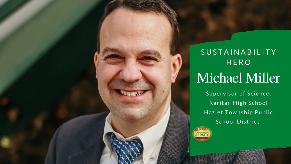 Sustainable Jersey for Schools (@sj_schools) on Twitter photo New Sustainability Hero: Congratulations Mike Miller! Mike is the Supervisor of Science for Raritan High School. Read about Mike’s accomplishments: bit.ly/3kxLO09 #hazletproud #SJhero <a href="/HazletSciSup/">Mike Miller</a> <a href="/HazletProud/">Hazlet Township Public Schools</a> <a href="/RaritanHigh/">Raritan High School</a> New Sustainability Hero: Congratulations Mike Miller! Mike is the Supervisor of Science for Raritan High School. Read about Mike’s accomplishments: bit.ly/3kxLO09 #hazletproud #SJhero <a href="/HazletSciSup/">Mike Miller</a> <a href="/HazletProud/">Hazlet Township Public Schools</a> <a href="/RaritanHigh/">Raritan High School</a>
