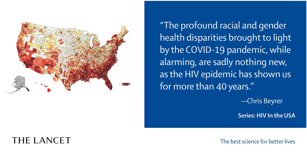 'The profound racial and gender disparities brought to light by the COVID-19 pandemic, while alarming, are sadly nothing new.' — @ChrisBeyrer with @RaniyahCopeland for @TheLancet #EndingTheHIVEpidemic #LetsStopHIVTogether #HIV Read more here: ow.ly/Idez50DMchy