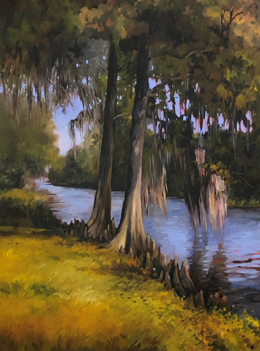 MMgallery's tweet image. "Cypress Trees" by #EleanorBlair just recently arrived in the gallery and is now available! 🌾 Visit Blair's page on our website here: ow.ly/pi4350DL8PO for more info or to inquire.
