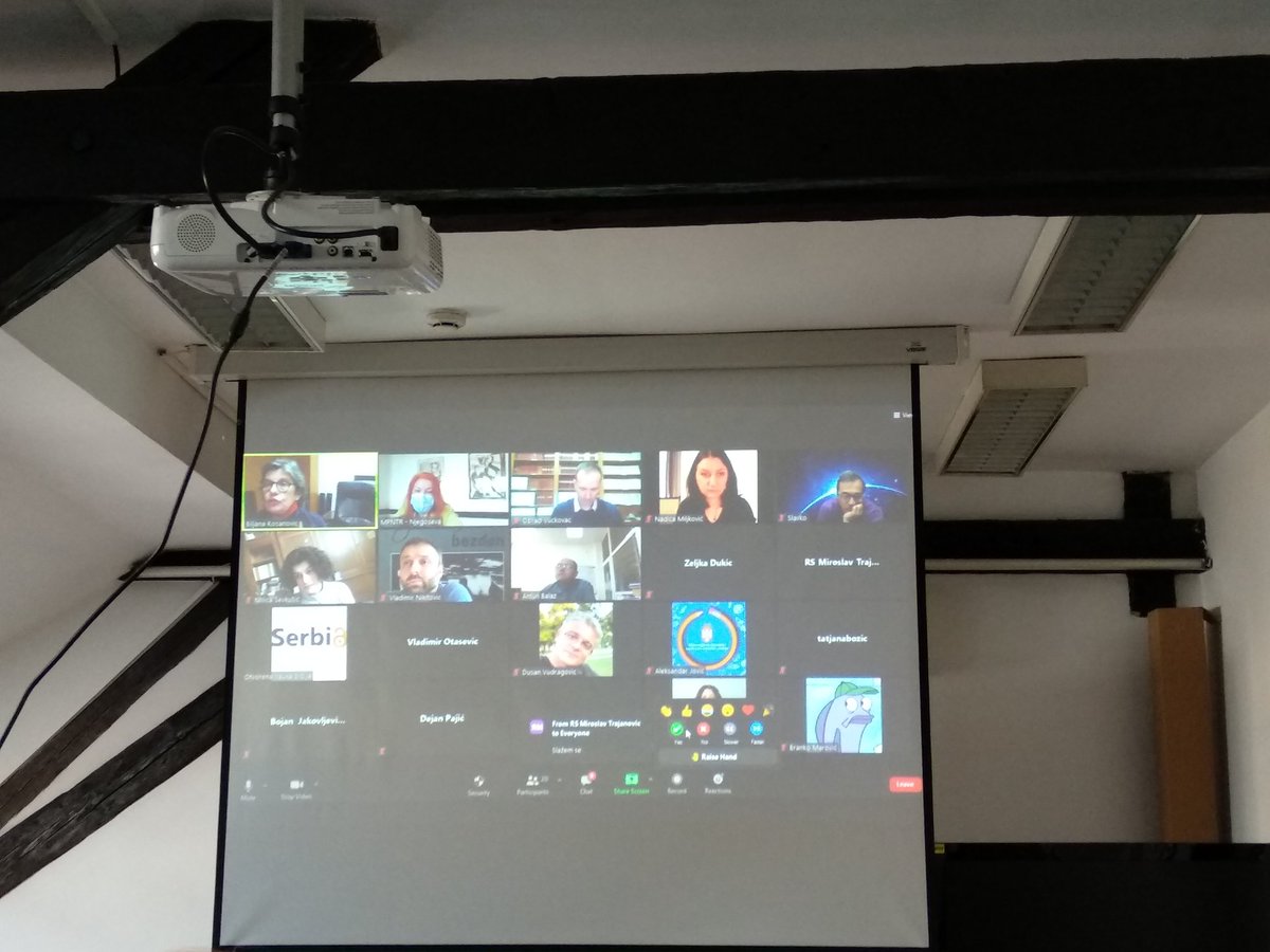 MatijaZlatar's tweet photo. Meeting of the Team for Open Science in Serbia #OpenScience #OpenData #repositories #Science #RDM https://t.co/9sXGaMCMMi