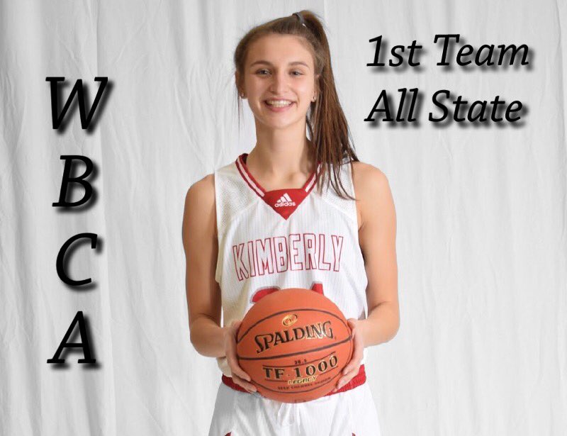 Congrats to <a href="/schreiber_maddy/">Maddy Schreiber</a> on earning WBCA 1st Team All State!