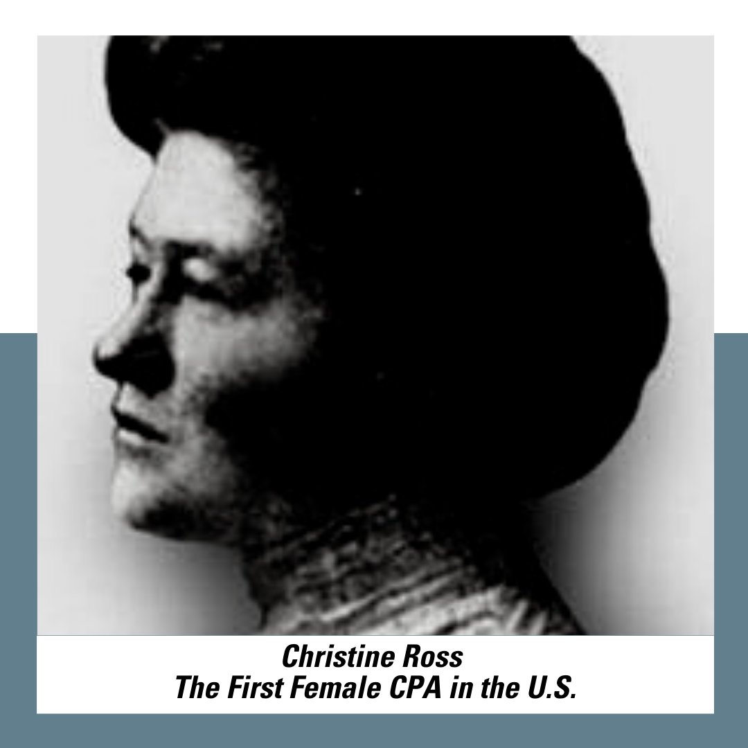 SurgentExamPrep's tweet photo. Happy Women's History Month, from us to you! Today, we wanted to share a picture of Christina Ross - who, for anybody who doesn't know, was the first female CPA, gaining her license in 1899! https://t.co/pthoR5IuAB
