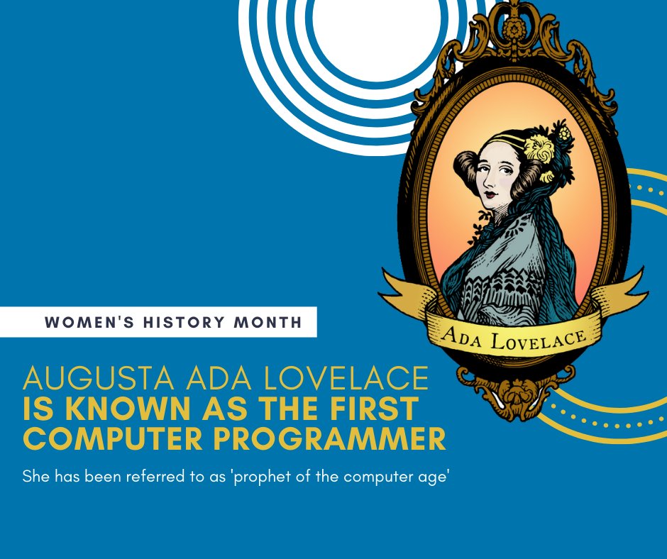 CapDisDigital's tweet image. Today is the first day of Women's History Month. This month and every month, we honor the amazing women in our lives. What women have inspired you throughout your life?   #WomensHistoryMonth #AdaLovelace
