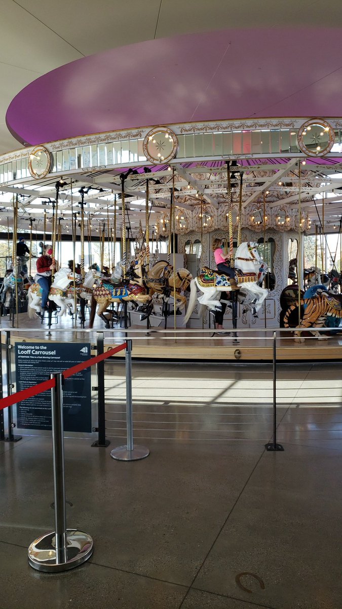 jfmoog's tweet photo. First carrousel ride in almost a year is underway. @SpoRiverfrontPk.  😃 https://t.co/EgoEdkdTCA