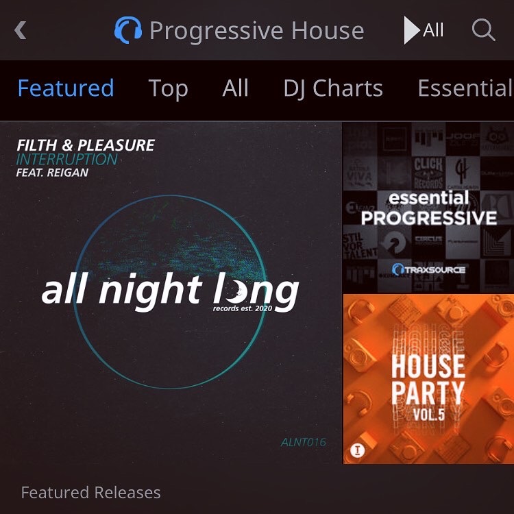 allnightlongrec's tweet photo. #11 #EssentialProgressive and a nice big banner for #FilthAndPleasure & @ReiganOfficial! Huge thank you to @Traxsource for always showing their support! ๐๐ https://t.co/5cwuFPeSQV https://t.co/Qe2sqpXVRM