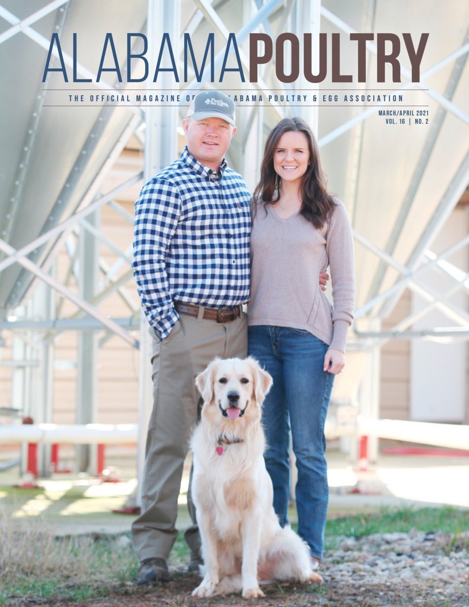 AlabamaPoultry's tweet photo. From surviving cancer, to starting their Pike County poultry farm, Noel and Rachel Welch have overcome many obstacles in their young lives. #ALPoultry #ManyFlocksOneGoal
Read more about them in our March issue of Alabama Poultry: https://t.co/5hIaiXfH1g https://t.co/TfrqqmOQbY